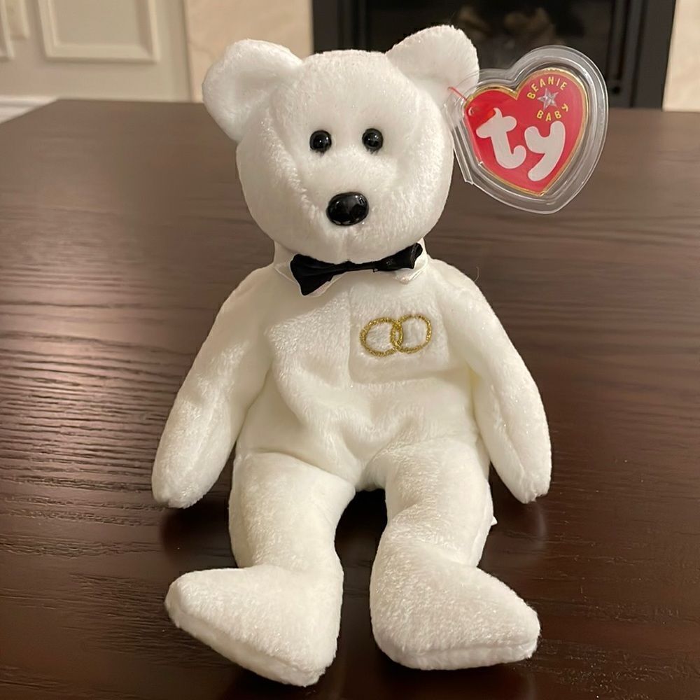 Mr. the Groom Bear with sparkles 2001 Vintage NWT Excellent Condition 9”